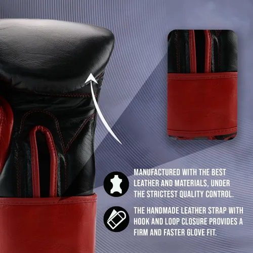 Vista 4 de CLETO REYES Guantes de boxeo profesionales con acolchado extra para entrenamiento, sparring y puñetazos para hombres y mujeres, MMA