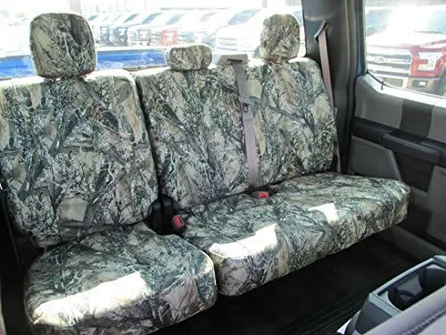 Vista 7 de Durafit Seat Covers, Juego de fundas de asiento delantero y trasero compatibles con Ford F150-F550 Super Crew 2019-2022 fabricado en tela