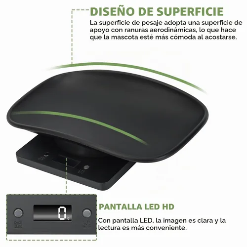 Vista 8 de Báscula digital para animales pequeños para pesar con cinta métrica, báscula para cachorros al nacer, pesa tu gatito, conejo con alta precisión