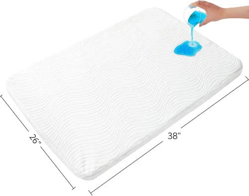 Vista 2 de Pack and Play - Cubrecolchón de 38 x 26 x 1 pulgadas, cubrecolchón Pack N Play Playard Mattress With Removable & Washable Cover, Waterproof