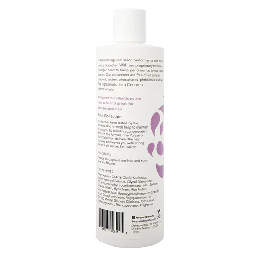 Vista 2 de Purezero Biotin - Juego de champú y acondicionador – Fórmula antiadelgazamiento – Volumizante, más grueso y lleno – Cero sulfatos, parabenos