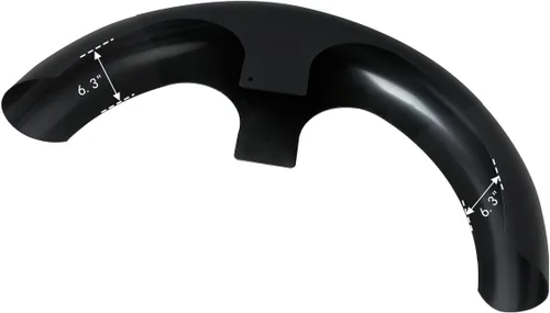 Vista 6 de Guardabarros delantero para motocicleta, guardabarros delanteros de motocicleta negro brillante de 30 pulgadas, para Harley Touring Road King Road