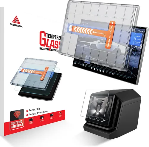 Vista 9 de Protector de pantalla brillante para Tesla Cybertruck – [más claro y suave] Accesorios de camioneta Cybertruck 2024 2025 – Vidrio templado 9H+