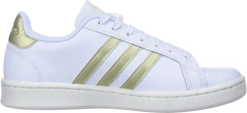 Vista 6 de adidas Grand Court - Tenis para mujer, BlancoSandy Beige MetOff White, 11