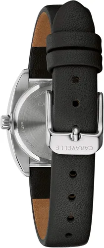 Vista 3 de Caravelle Retro Quartz Ladies Leather Strap Watch