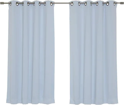 Vista 6 de Best Home Fashion Cortinas opacas aisladas térmicamente - Parte superior del ojal de bronce antiguo - 52" de ancho x 84" Largo - (Juego de 2 Paneles)