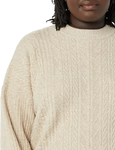 Vista 5 de Tienda Essentials Suéter moderno de cuello redondo suave al tacto para mujer (disponible en tallas extragrandes)