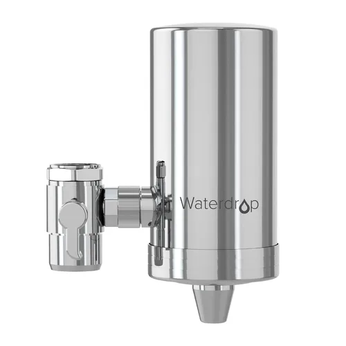 Vista 14 de [Alcalina] Filtro de agua Waterdrop para grifo del fregadero, recordatorio de vida del filtro, filtro de agua del grifo de 320 galones