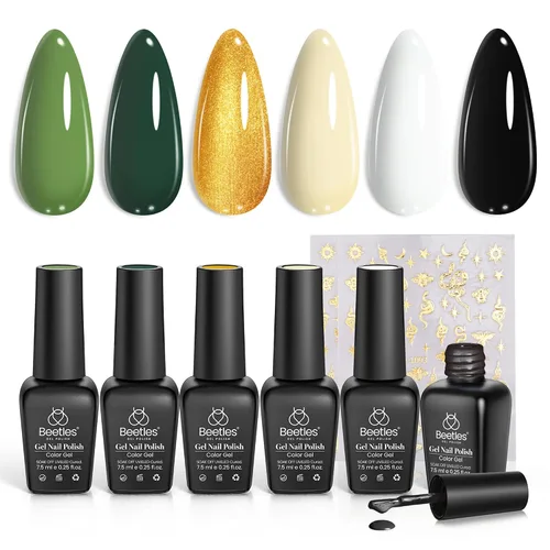Vista 38 de beetles - Juego de esmaltes en gel color borgoña – Berry Merlot 6, ciruela, cereza, moca, rojo, otoño-invierno, morado oscuro, vino púrpura oscuro