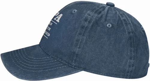 Vista 2 de Papa The Man The Myth The Legend - Gorra de béisbol unisex ajustable para papá, sombrero de mezclilla