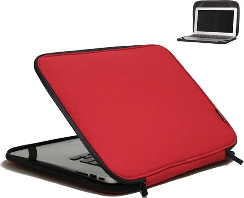 Vista 11 de Funda para computadora portátil 11.6 pulgadas Funda protectora plegable delgada Chromebook Funda protectora - Negro