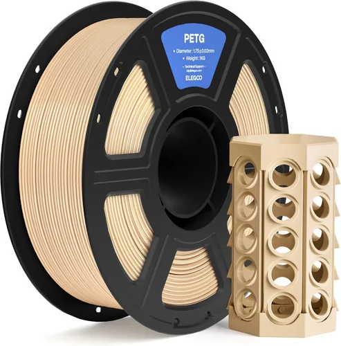 Vista 28 de ELEGOO Filamento PETG para impresora 3D de 0.07 in, color negro, 8.8 lbs