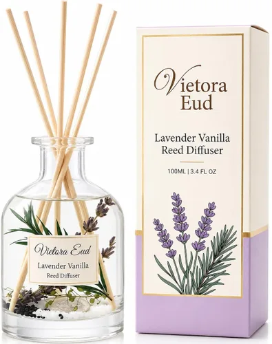 Vista 11 de Bamboo Reed Diffuser, 3.34 Fl Oz Esencial de bambú