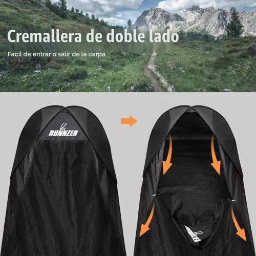 Vista 5 de L RUNNZER Single Person Pop Up Tent, 1 Person Mosquito Net Tent