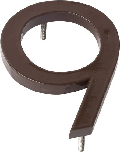 Vista 9 de Montague Metal Products MHN-06-5-F-AC1 Número flotante de casa, 6 x 4.19 x 0.31 pulgadas, cobre antiguo