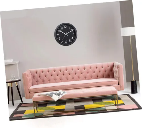 Vista 2 de Amosfun Reloj de pared silencioso redondo de 10 pulgadas con pilas Reloj de cuarzo para sala de estar dormitorio