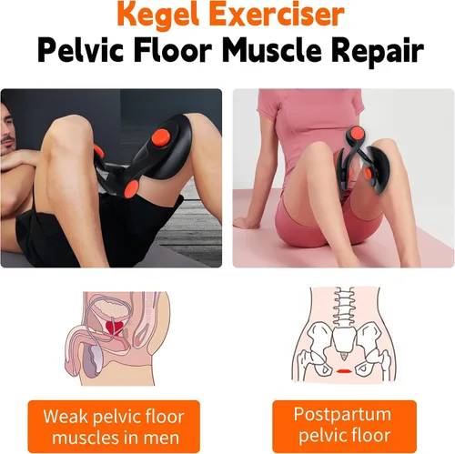 Vista 3 de Entrenador pélvico para hombres y mujeres, ejercitador de muslo, cadera, piernas, ejercitador de suelo pélvico, fortalecedor muscular, tónicos