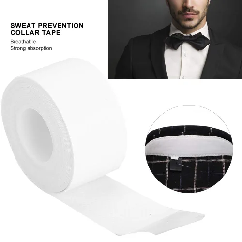 Vista 4 de Protector de cuello, almohadillas de sudor, desechables para prevención de sudor, cinta adhesiva para cuello, parches antisuciedad, almohadillas