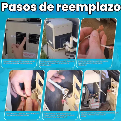 Vista 8 de Funmit 42002-0024S Sensor de Flue de Pila de Reemplazo para Sistema Eléctrico de Calentadores de Piscina y Spa Pentair Sta-Rite MasterTemp