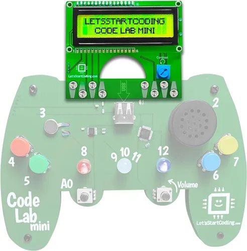 Vista 5 de Mini complemento Code Lab: arco iris LED programable de 15 píxeles. Codificación C ++ para niños de 8 a 12 años y adolescentes. Los niños y niñas