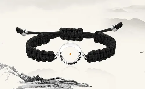 Vista 9 de Uloveido Woven Braided Rope Mustard Seed Bracelet Inspirational Handmade Christian Bracelet Adjustable String Faith Gift