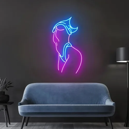 Vista 12 de Letreros de neón de montaña para decoración de pared de 16 pulgadas, letrero de neón LED de dinero, cueva, hogar, fiesta, letreros iluminados por