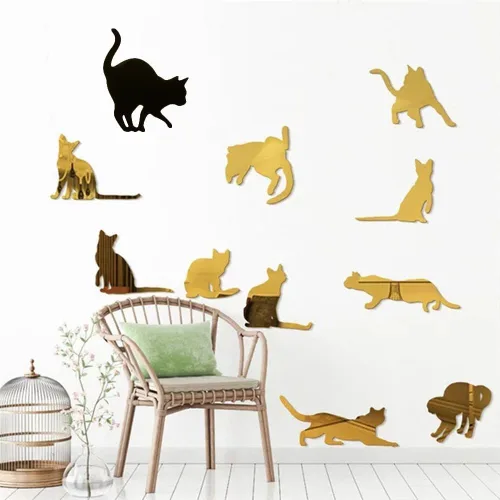 Vista 5 de Finyoffiy Molde de resina para gatos, moldes epoxi de silicona con diseño de animales, molde de fundición colgante para bricolaje, joyería, collar