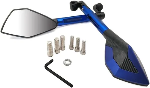 Vista 8 de Para Kawasaki Z250 Z300 250R Z900 Z650 Z800 NINJA 250 300R 300 CNC Espejos retrovisores Moto Retrovisores Espejos Laterales Accesorios Espejo Negro