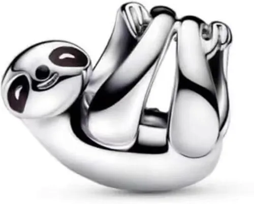Vista 197 de Dijes de plata de ley 925 de dibujos animados de pato, ratón, oso, elefante, dragón chino, cuentas colgantes para pulseras y collares, joyería