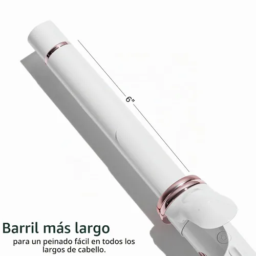 Vista 5 de T3 CurlWrap Automatic Rotating Curling Iron with Longer Barrel, 2 Timer Settings, 9 Heat Settings, Auto-Rotating Ceramic Barrel and Ion Generator