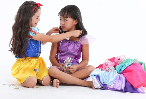 Vista 5 de VGOFUN Disfraz de princesa para niñas y niñas