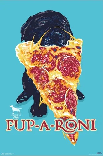 Vista 2 de Trends International Jim Baldwin - Póster de pared de lona Pup-a-roni