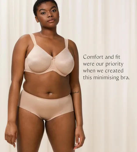 Vista 7 de Triumph Sujetador minimizador esencial para mujer, brasier de cobertura completa premium con varilla, disponible en tallas grandes