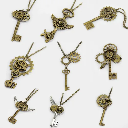 Vista 5 de (TM Antiqued Metal Skeleton Steampunk Watch Gear Cog Wheel Sets