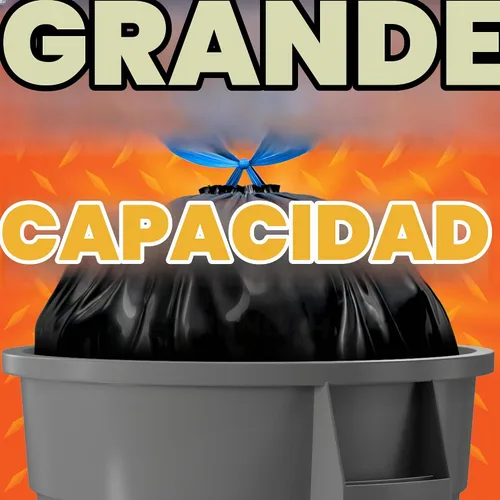 Vista 6 de Bolsas para basura Hefty Grandes, Resistentes para basura , 30 Galones, 56