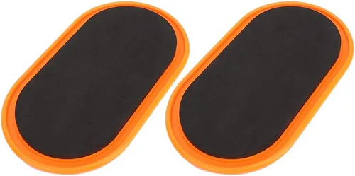 Vista 5 de Juego de 2 discos deslizantes de núcleo de ejercicio, diseño ovalado ergonómico, para yoga, pilates, entrenamiento de fitness en casa, entrenamiento