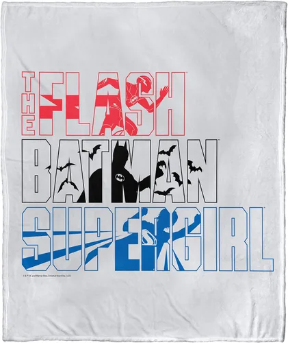 Vista 13 de Northwest DC - The Flash - Manta de seda táctil, 50 x 60 pulgadas, Batman y Flash