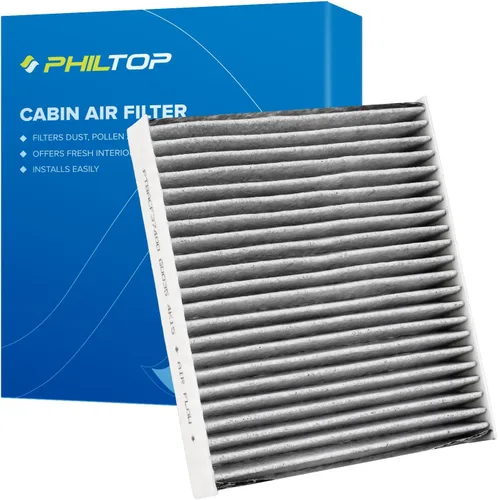 Vista 11 de PHILTOP Filtro de aire de cabina con carbón activado, compatible con CF10612 Smart Fortwo 2008, 2009, 2010, 2011, 2012, 2013, 2014, 2015-2018, Smart