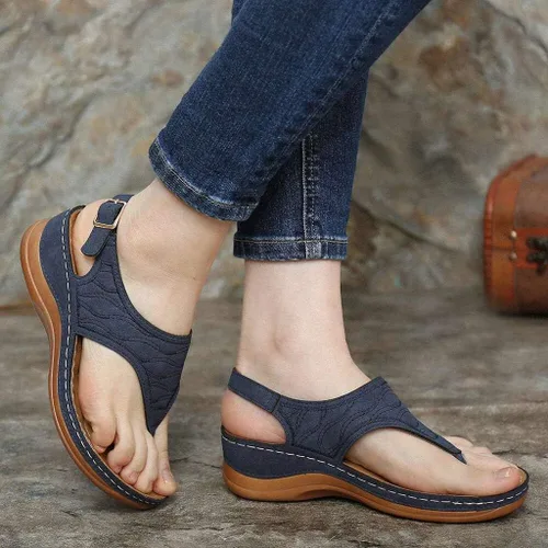 Vista 2 de Pantuflas para fascitis plantar para mujer, tenis para caminar, sandalias negras para mujer, sandalias elegantes para mujer, tacones altos