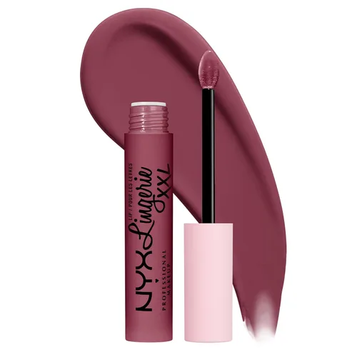 Vista 27 de Nyx - Maquillaje profesional; labial líquido de la línea Lingerie XXL, mate, Undress'd (Color rosa en tono desnudo)