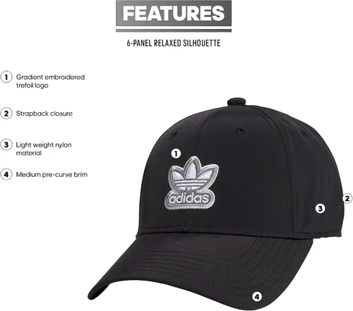 Vista 2 de adidas Originals Sombrero Aura con ajuste ajustable estructurado para mujer