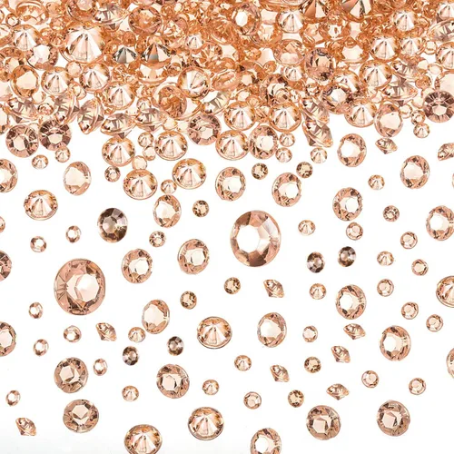 Vista 8 de 10000 cristales transparentes de mesa de boda para centro de mesa Confetti, diamantes de imitación acrílicos, diamantes de imitación