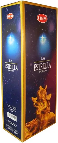 Vista 2 de The Star - Caja de seis tubos de 20 varillas - HEM Incense