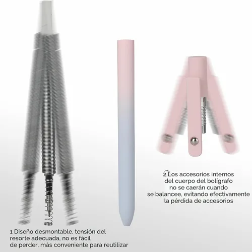 Vista 3 de Ddaowanx Bolígrafos de Gel, 10 Piezas 0.7mm Bolígrafos de Tinta Negra de Secado Rápido de Punta Fina con Escritura Suave, Lindos Artículos