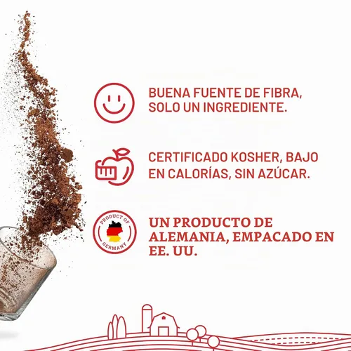Vista 3 de Hoosier Hill Farm Cacao en polvo natural, 1 libra (paquete de 1)