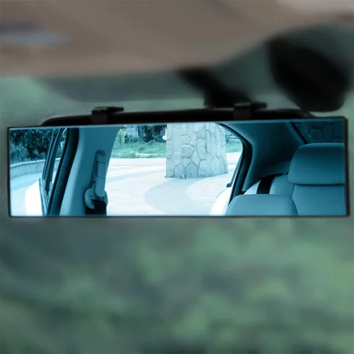 Vista 7 de Espejo retrovisor para automóvil, panorámico gran angular de 12 pulgadas, antirreflejo, espejo retrovisor automático con clip, superficie convexa