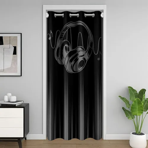 Vista 15 de Feelyou Math Equation - Cortina de puerta (1 panel, 34 x 80 pulgadas)
