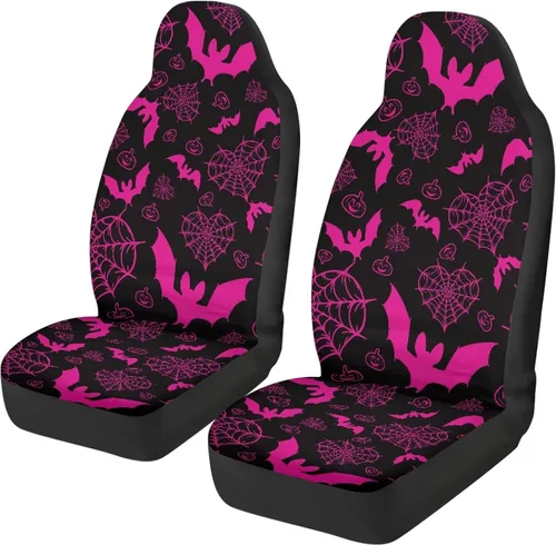 Vista 14 de Juego de 2 fundas de asiento delantero de automóvil, con diseño de bandera estadounidense, juego de 2 accesorios automotrices extraíbles, ajuste