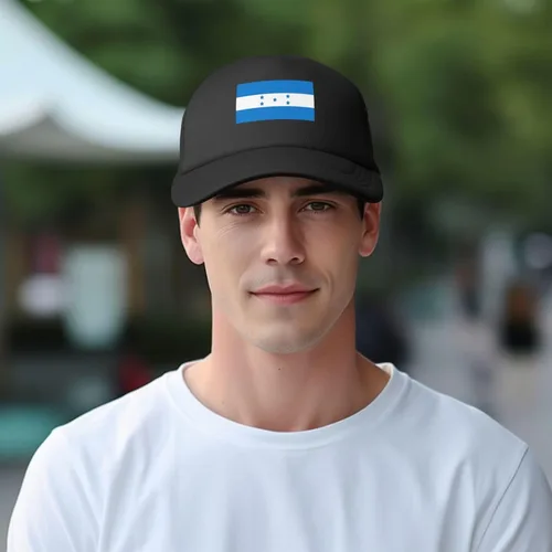 Vista 6 de Gorra de béisbol de malla ajustable para papá unisex