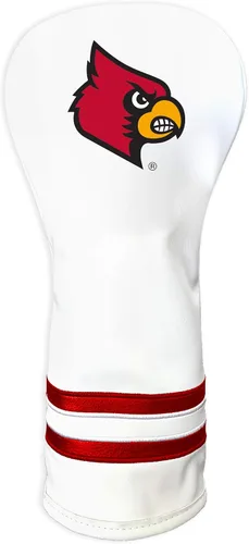 Vista 5 de Team Golf NCAA Funda para Cabeza de Palo de Golf Fairway Vintage Blanca, Diseño que se Ajusta a la Forma, Diseño Retro